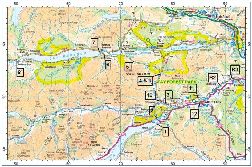 Aberfeldy Triathlon Map